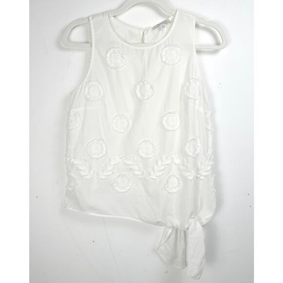 Madewell Embroidered Floral Blouse Cottagecore Preppy Coquette Bohemian Coastal - Picture 2 of 8